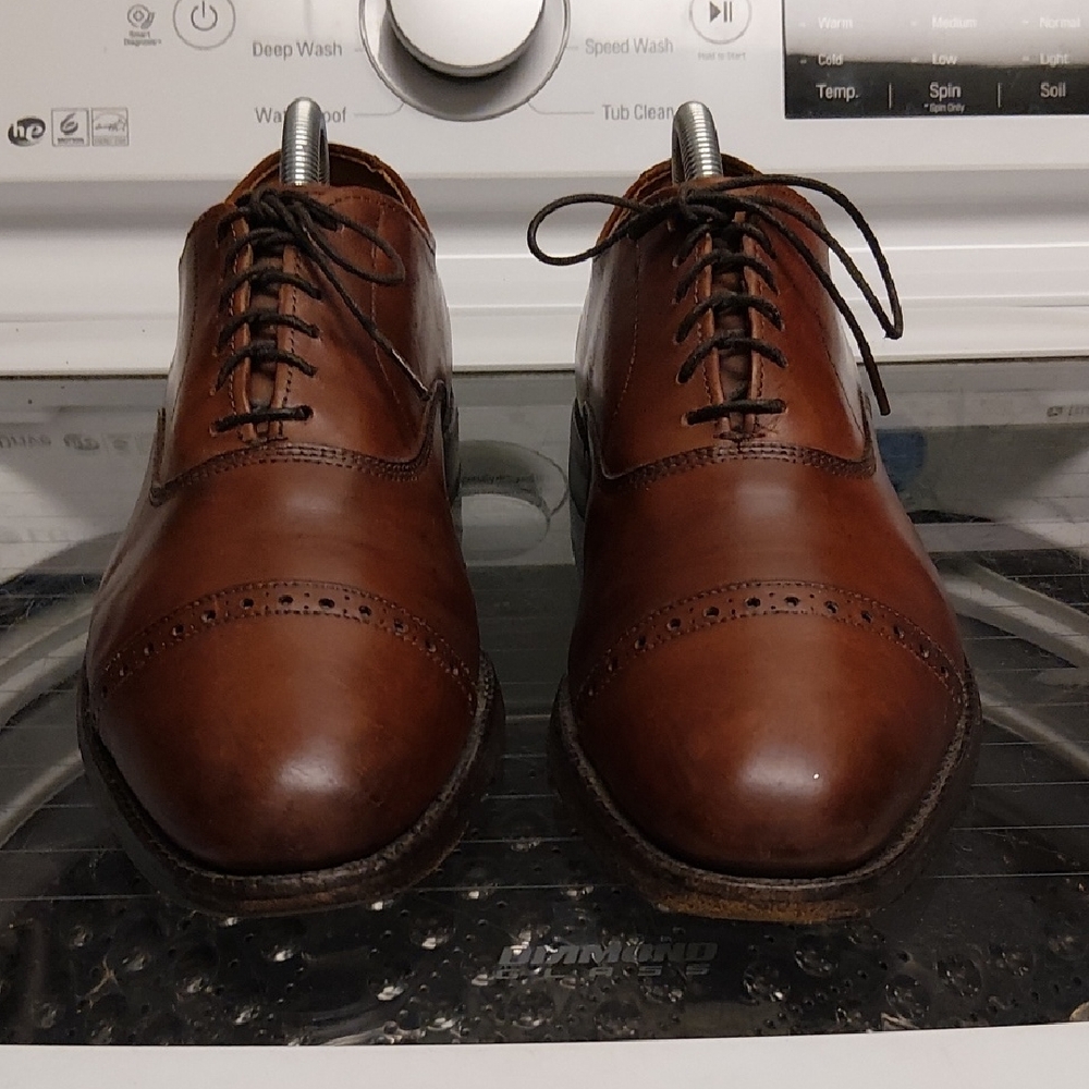 Allen Edmonds Bryon Rich Brown Leather  Oxfords